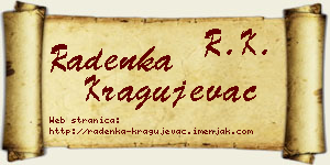 Radenka Kragujevac vizit kartica